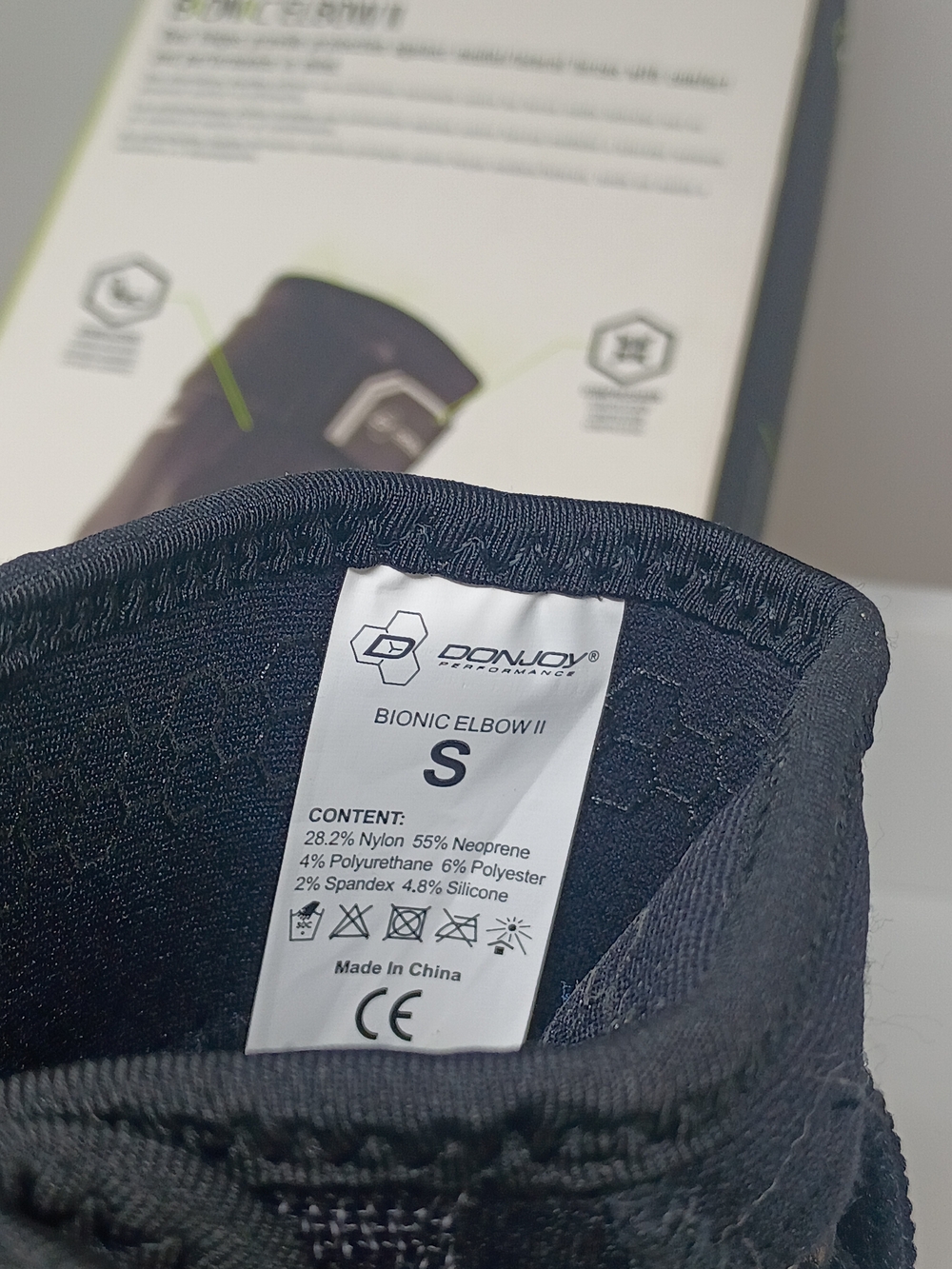Donjoy Bionic Elbow II Support Brace - Black - Picture 8 of 8
